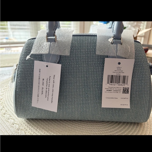 Kate Spade Madison Studded Denim Small Dolly Duffle - Picture 2 of 4